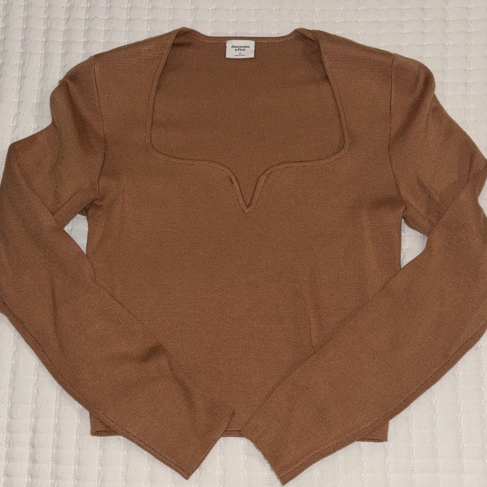 A&F Brown/Carmel Sweater